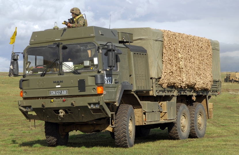 A MAN support truck.