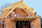 A house under construction.